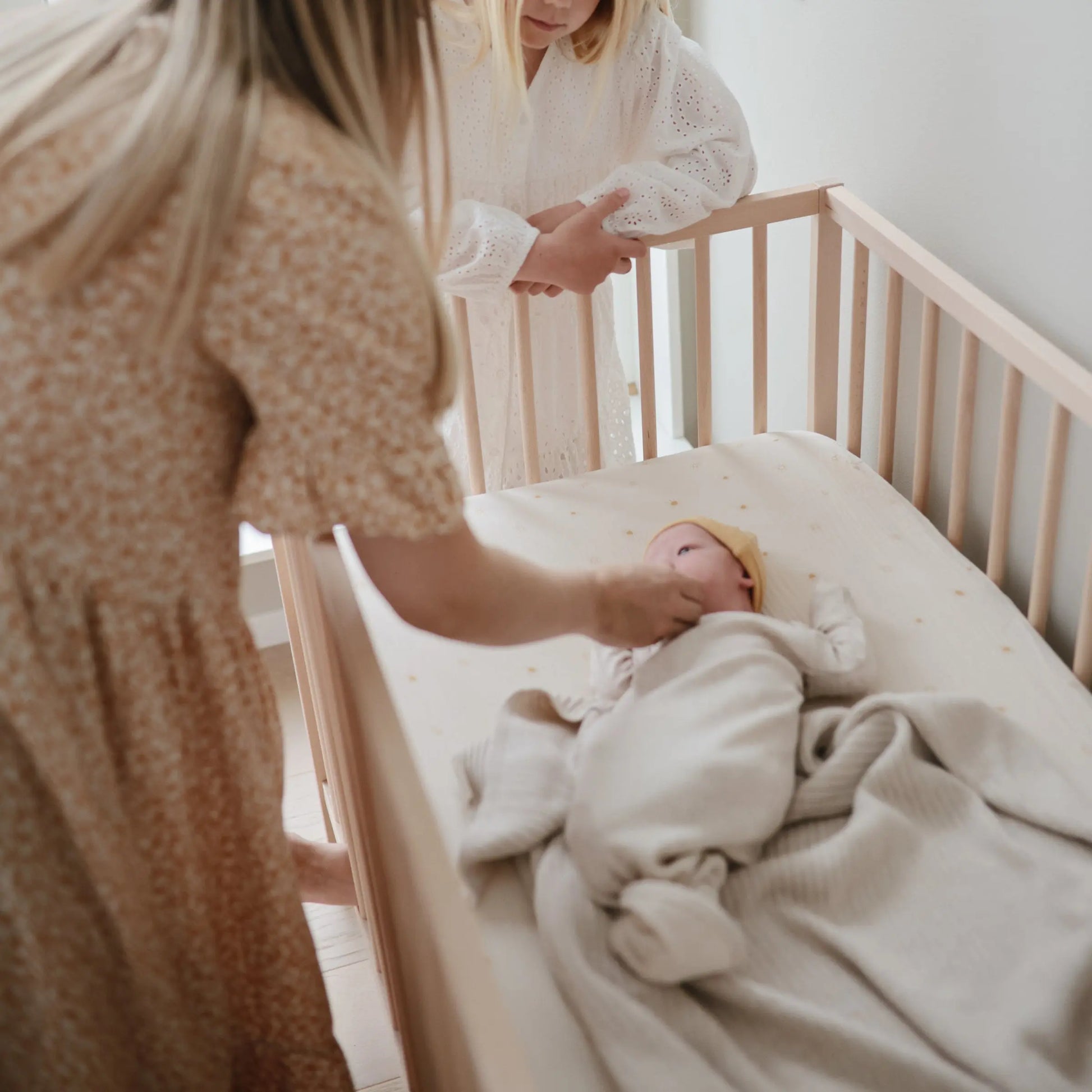 Extra Soft Muslin Crib Sheet for Baby 100% Cotton Breathable and Cozy Mushie