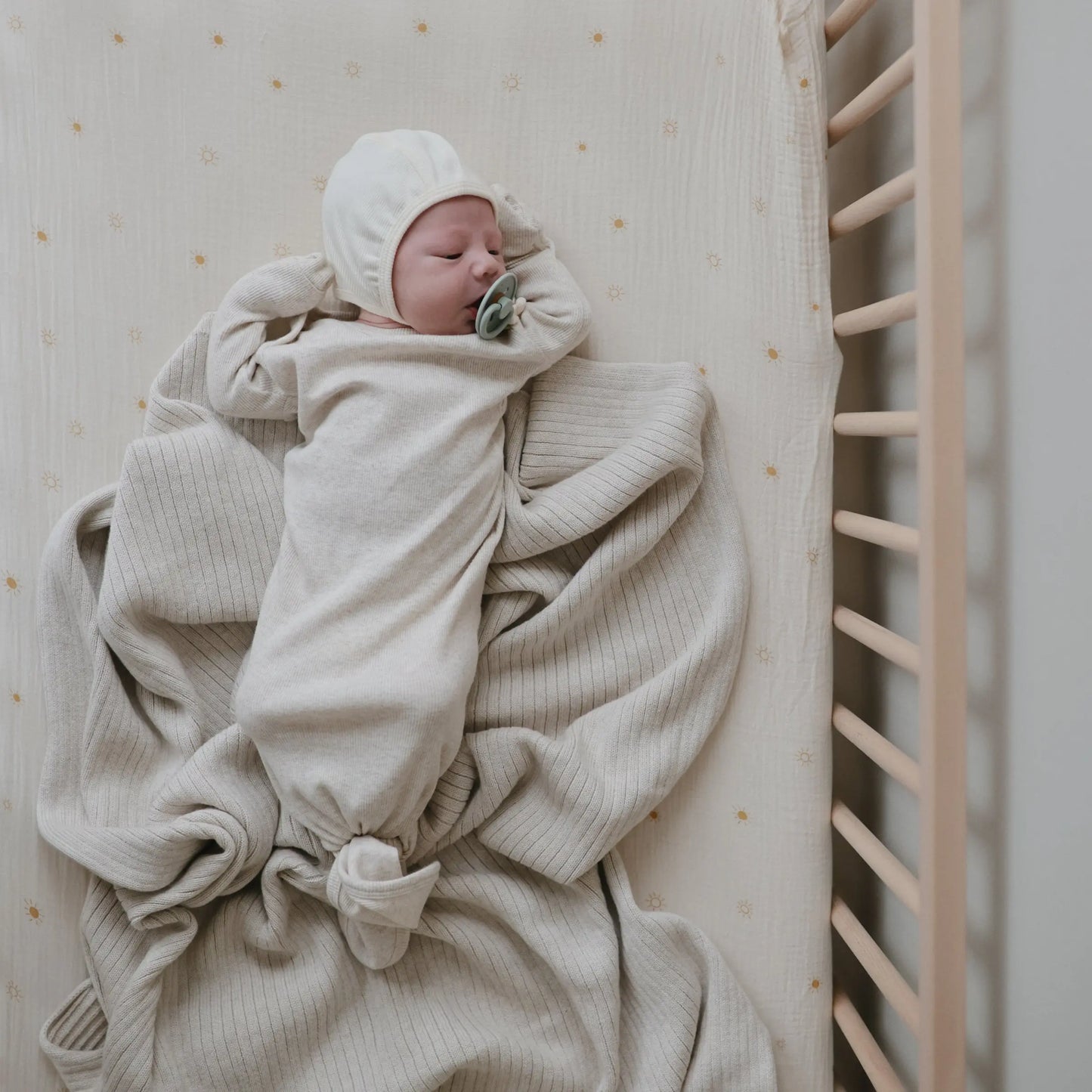 Extra Soft Muslin Crib Sheet for Baby 100% Cotton Breathable and Cozy Mushie