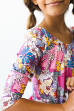 Mila & Rose ® Mauve Whats Up Buttercup Three Fourths Tutu Leotard - Everetts Place Boutique - 