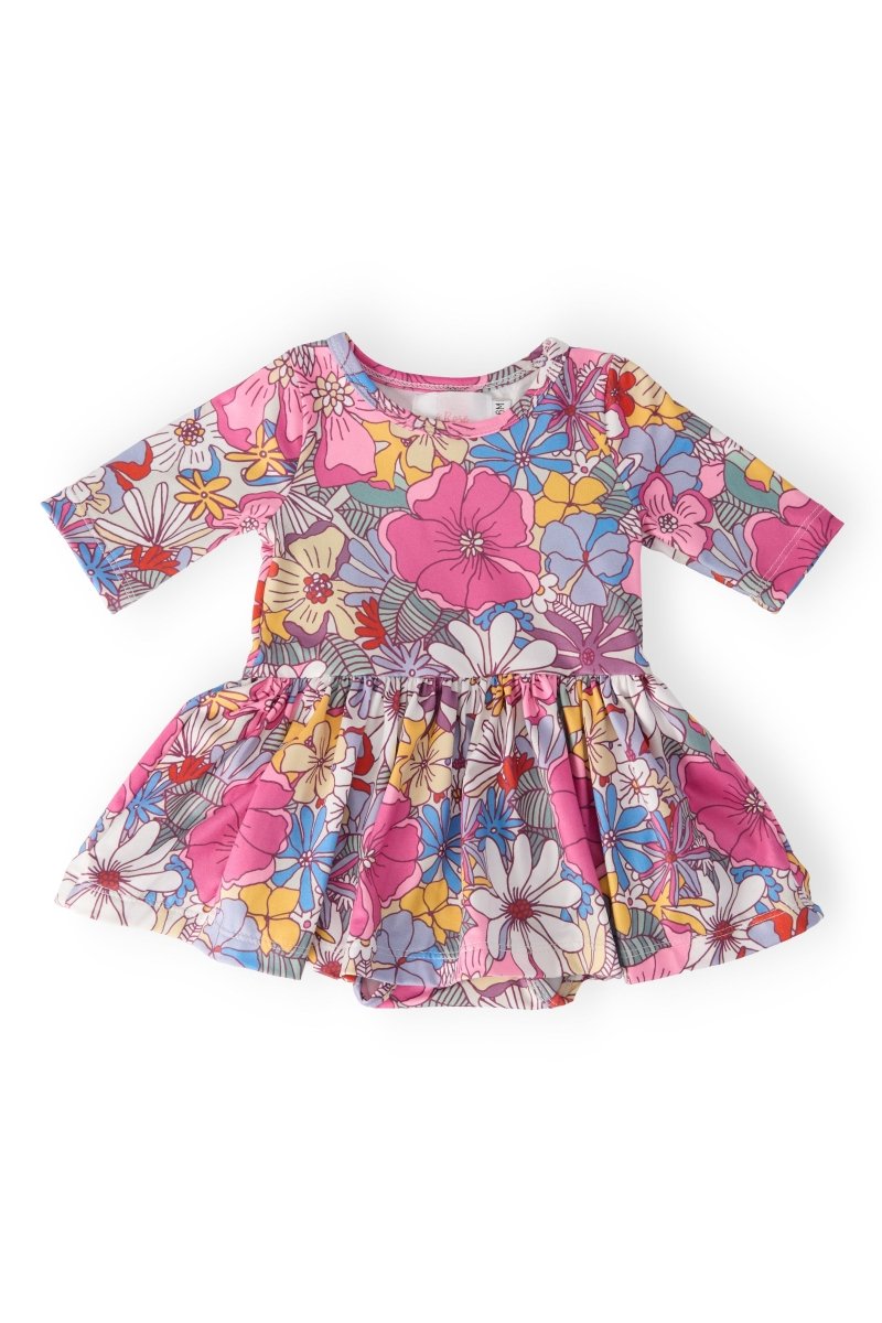 Mila & Rose ® Mauve Whats Up Buttercup Twirl Baby Bodysuit For Babies - Everetts Place Boutique - 