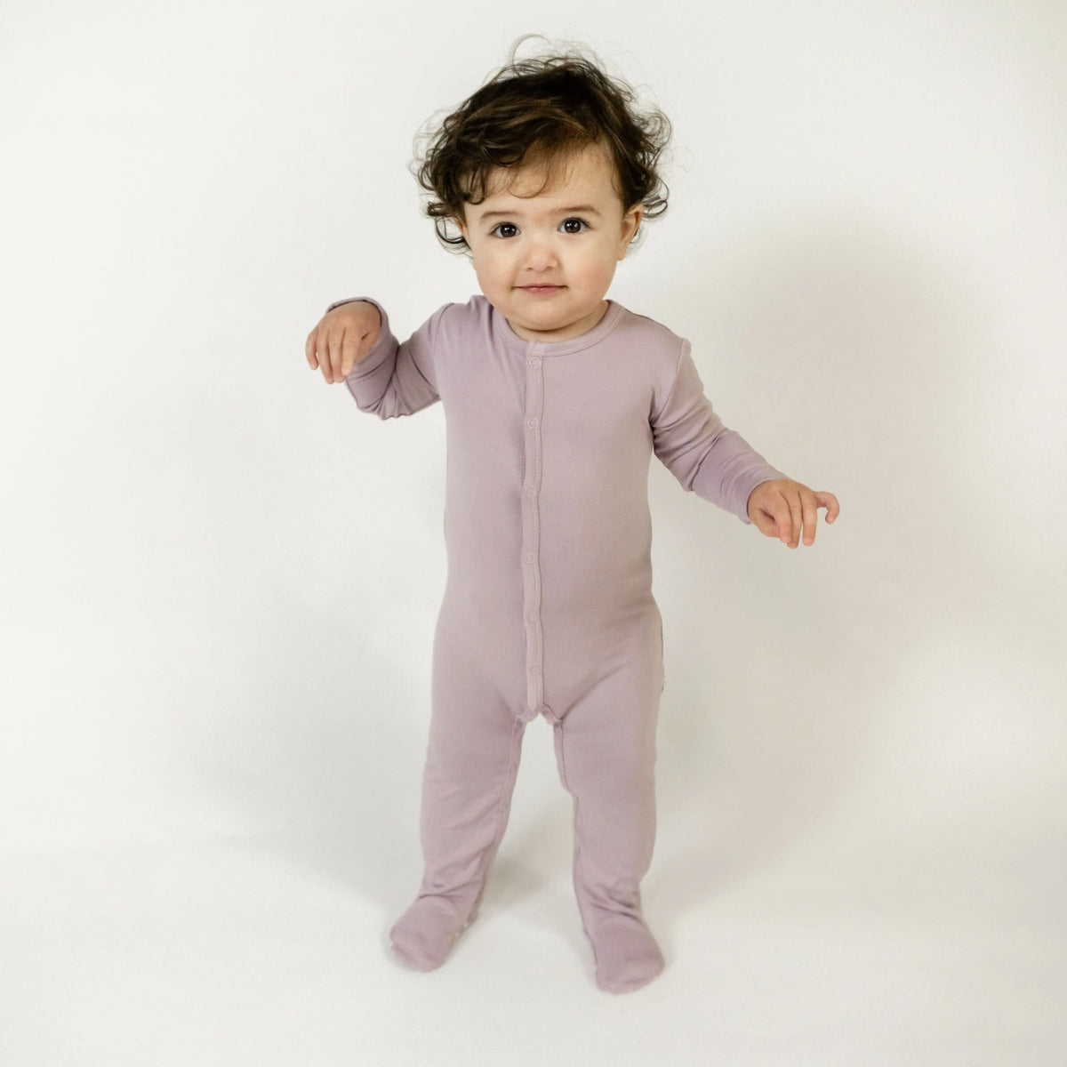 Bubble Baby Mauve | Snap Footie - 