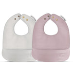 Bleu La La Classic Set of Soft Vegan Leather Easy Clean Bibs for Babies 0 to 12 Months - Baby & Toddler > Nursing & Feeding > Feeding Essentials > Bibs Bibs