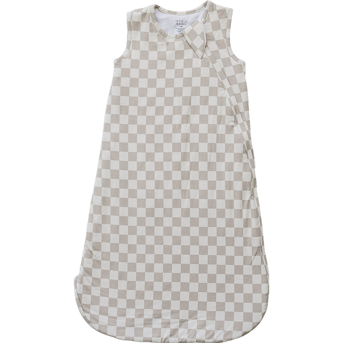 Taupe Checkered Bamboo Sleep Sack by Mebie Baby at Everetts Place