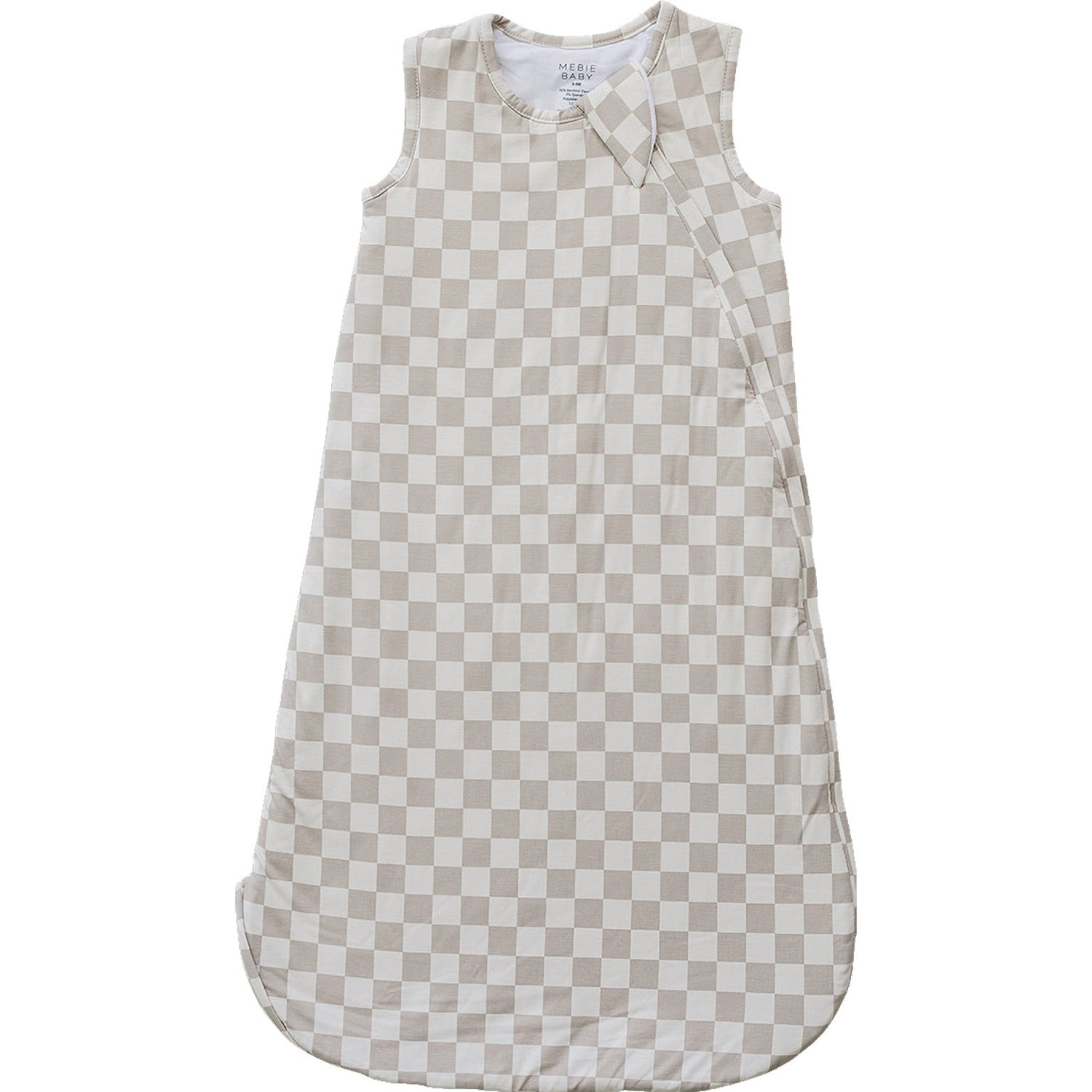 Taupe Checkered Bamboo Sleep Sack by Mebie Baby at Everetts Place