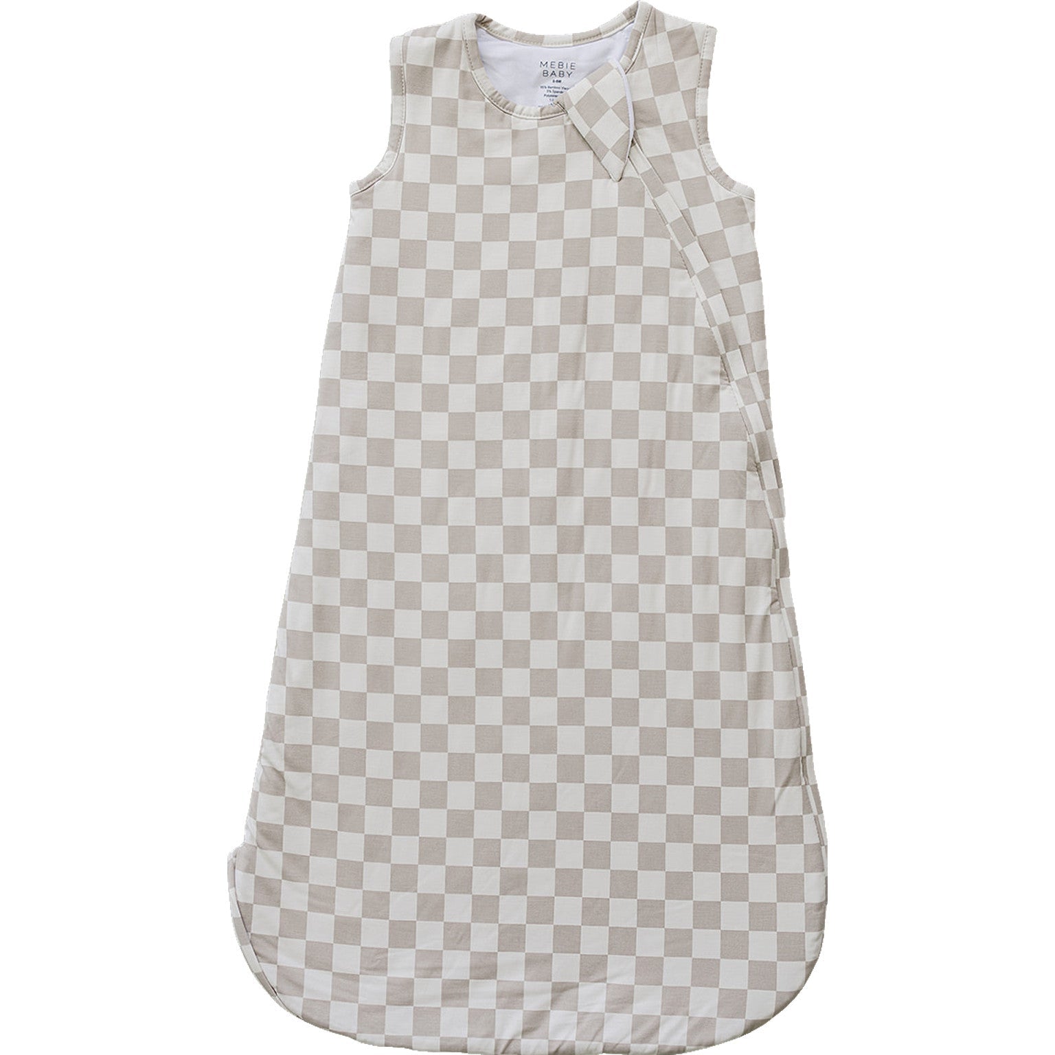 Taupe Checkered Bamboo Sleep Sack by Mebie Baby at Everetts Place