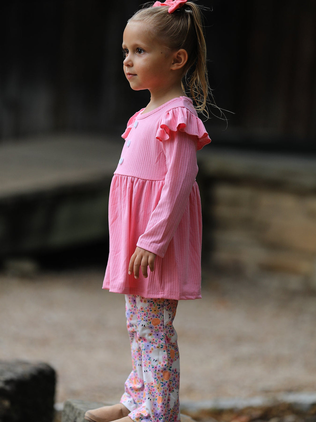Halloween Ghost Girls Bell Bottom Pant Set Ruffle by Rylee Faith Designs