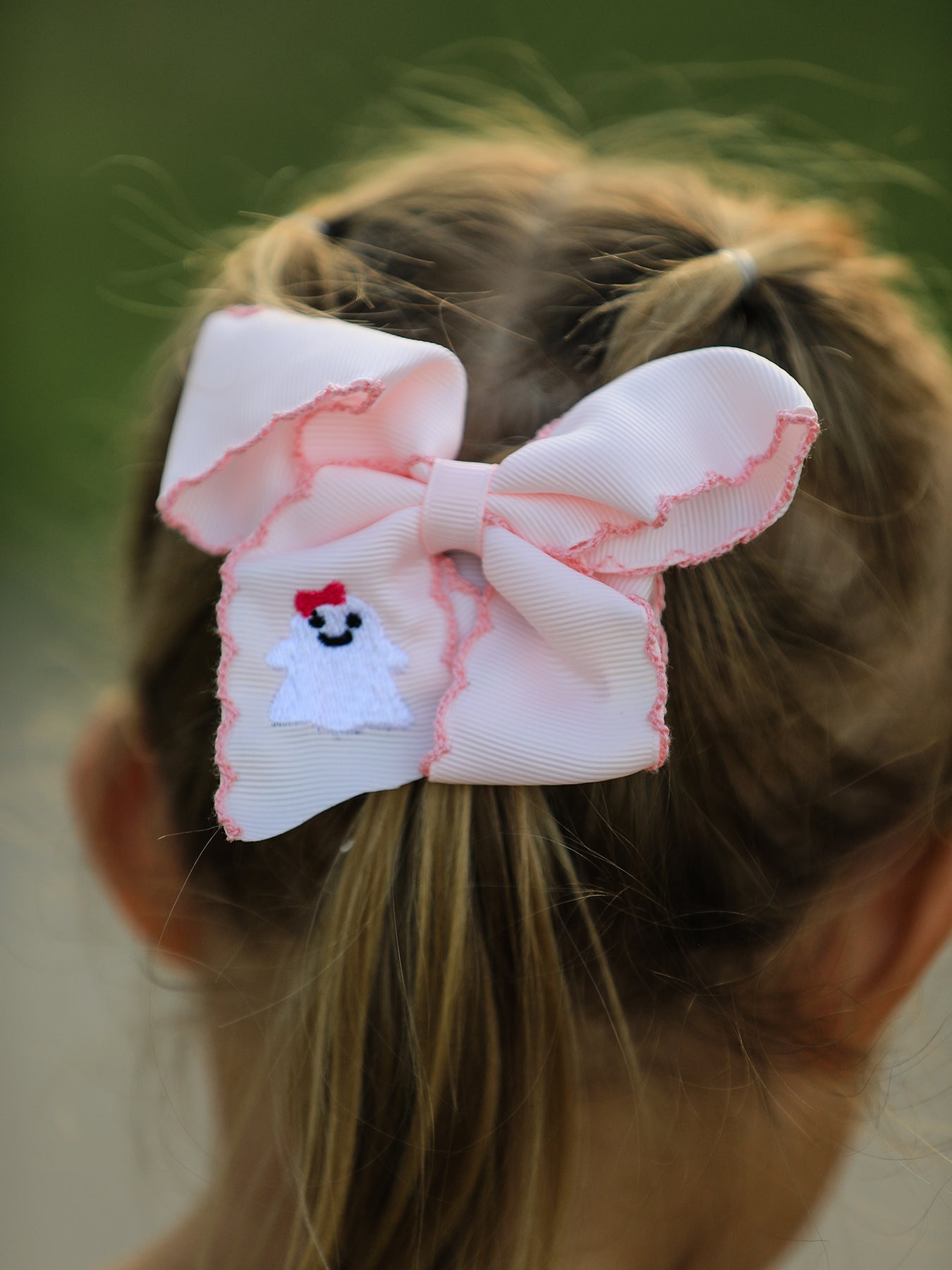 Halloween Ghost Bow Hairpin, 3.9 Inch