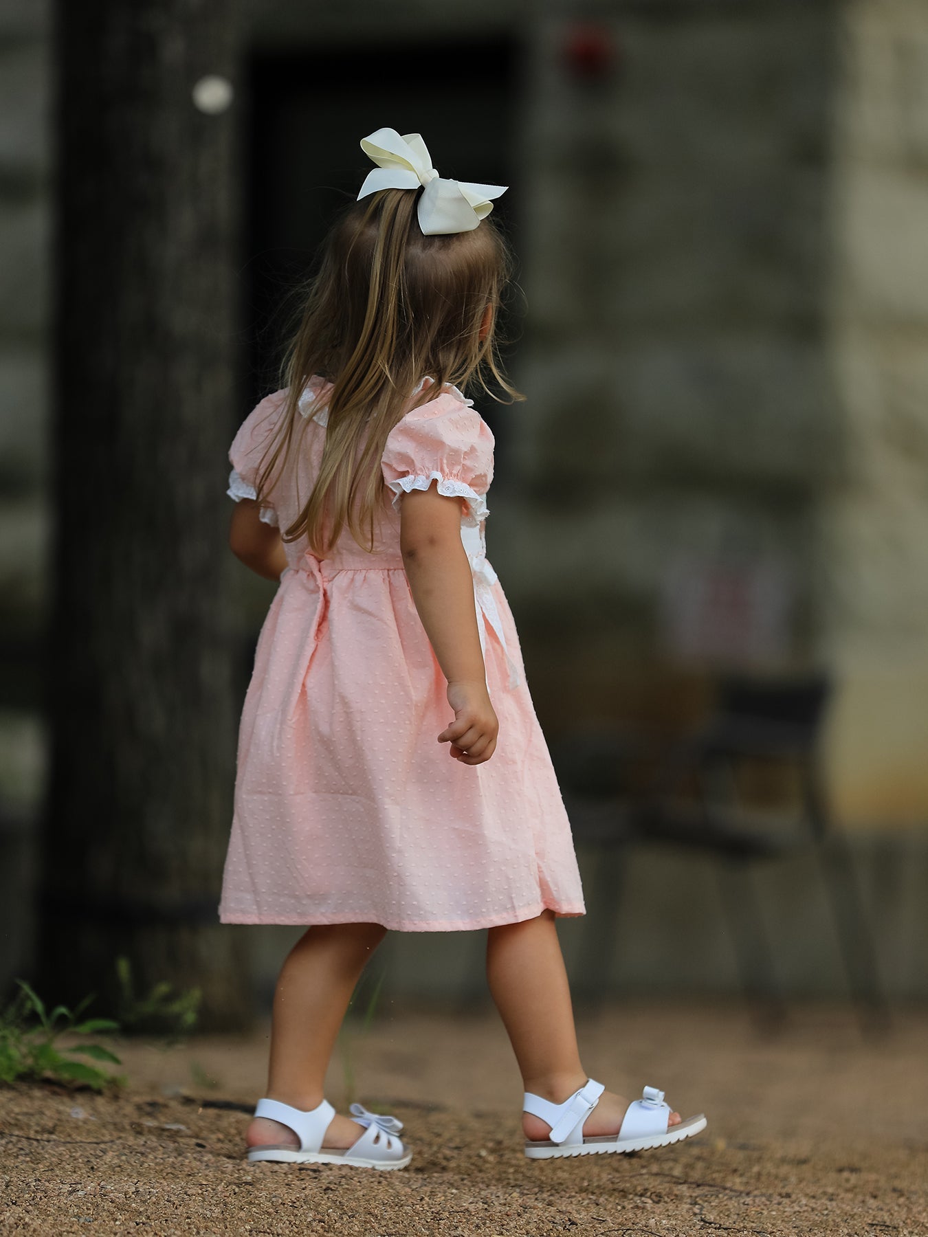 Western Horse Embroidery Girls Dress Lace Petals Collar Puff Sleeve by Rylee Faith Designs at Everetts Place