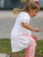 Back To School Girls' Apple Applique Set with Pockets by Rylee Faith Designs at Everetts Place