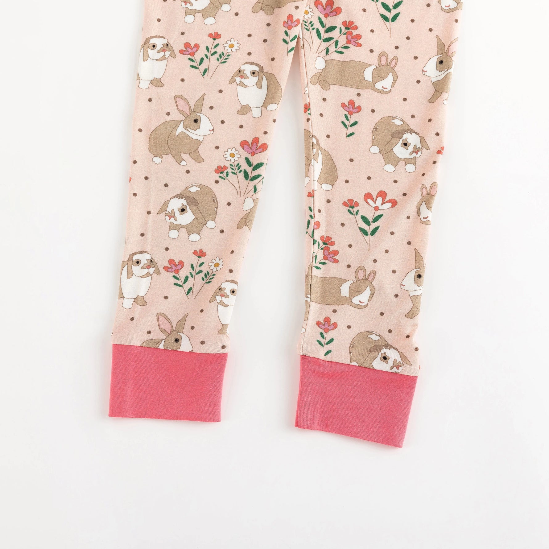 Dreamlet Meadow Bunny Two Piece Bamboo Set For Newborns - Apparel & Accessories > Clothing > Baby & Toddler Clothing > Baby & Toddler Sleepwear Two Piece PJs