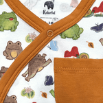 Frog Kimono Shorty Romper | Organic Pima Cotton by Kolorful