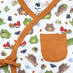Frog Kimono Long Sleeve Romper | Organic Pima Cotton by Kolorful