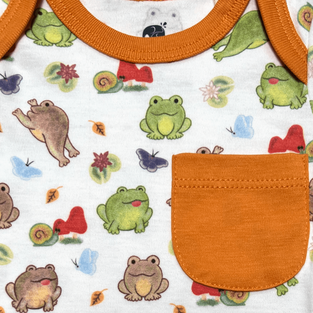 Frog Long Sleeve Bodysuit and Pant | Organic Pima Cotton by Kolorful