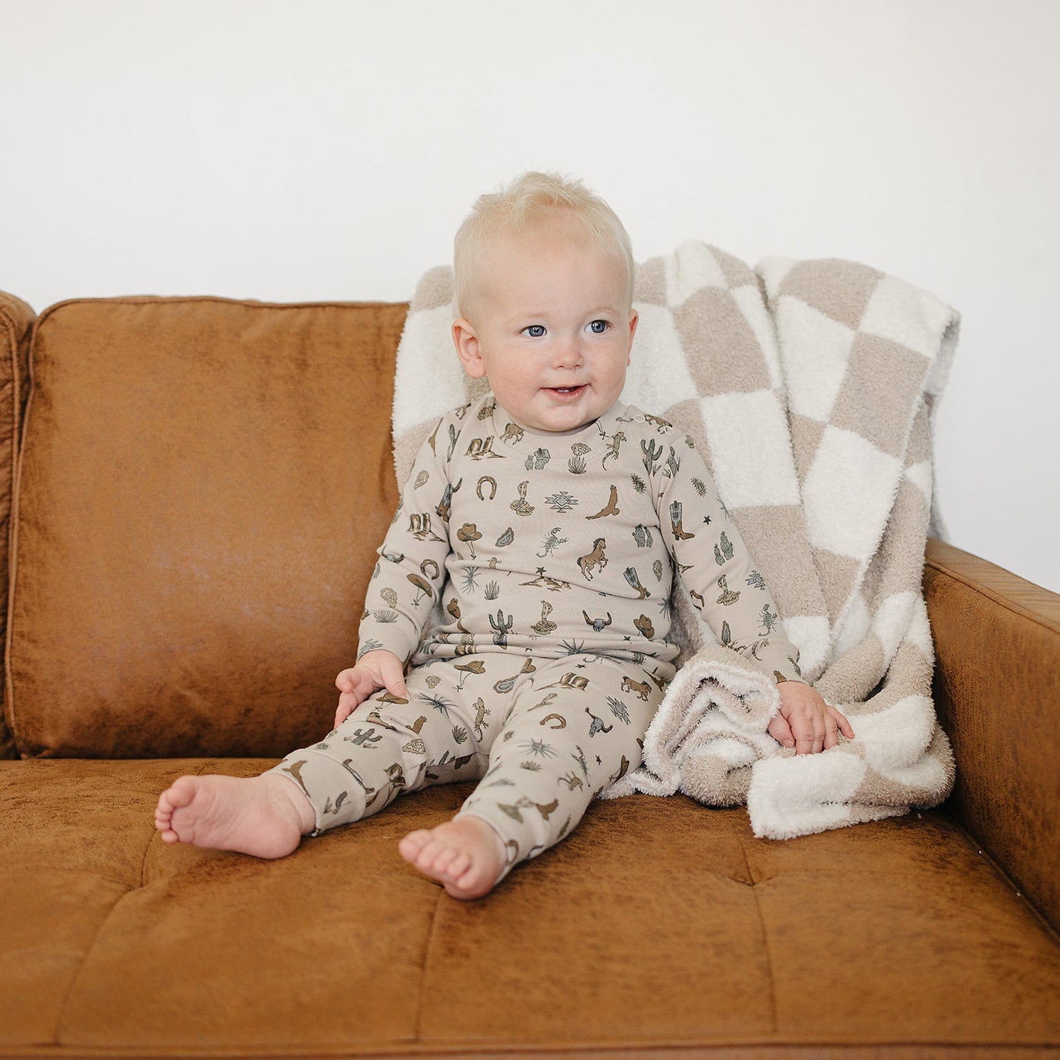 Cotton Long Sleeve Two-Piece Set - Desert West