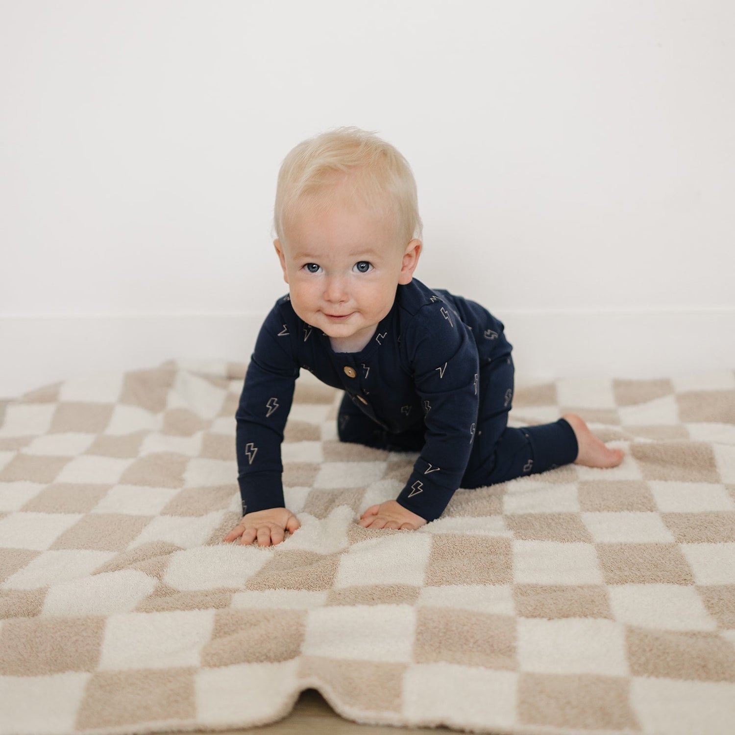 Lightening Bolt Button Romper