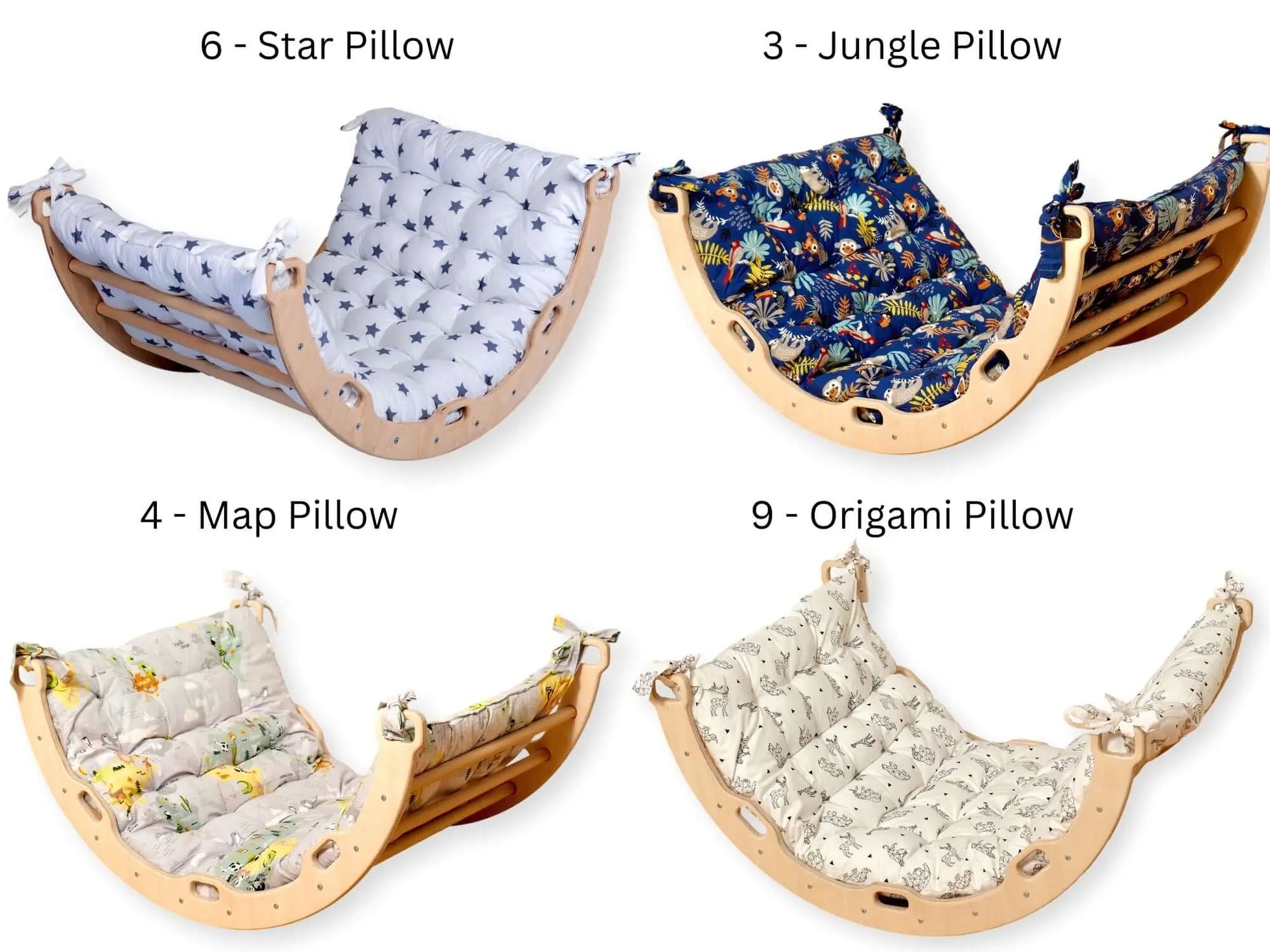 Kidodido Medium Montessori Climbing Arch And Rocker Pillow Ramp Set - Baby & Toddler > Baby Toys & Activity Equipment > Baby Bouncers & Rockers Climbing Arch and Rockers