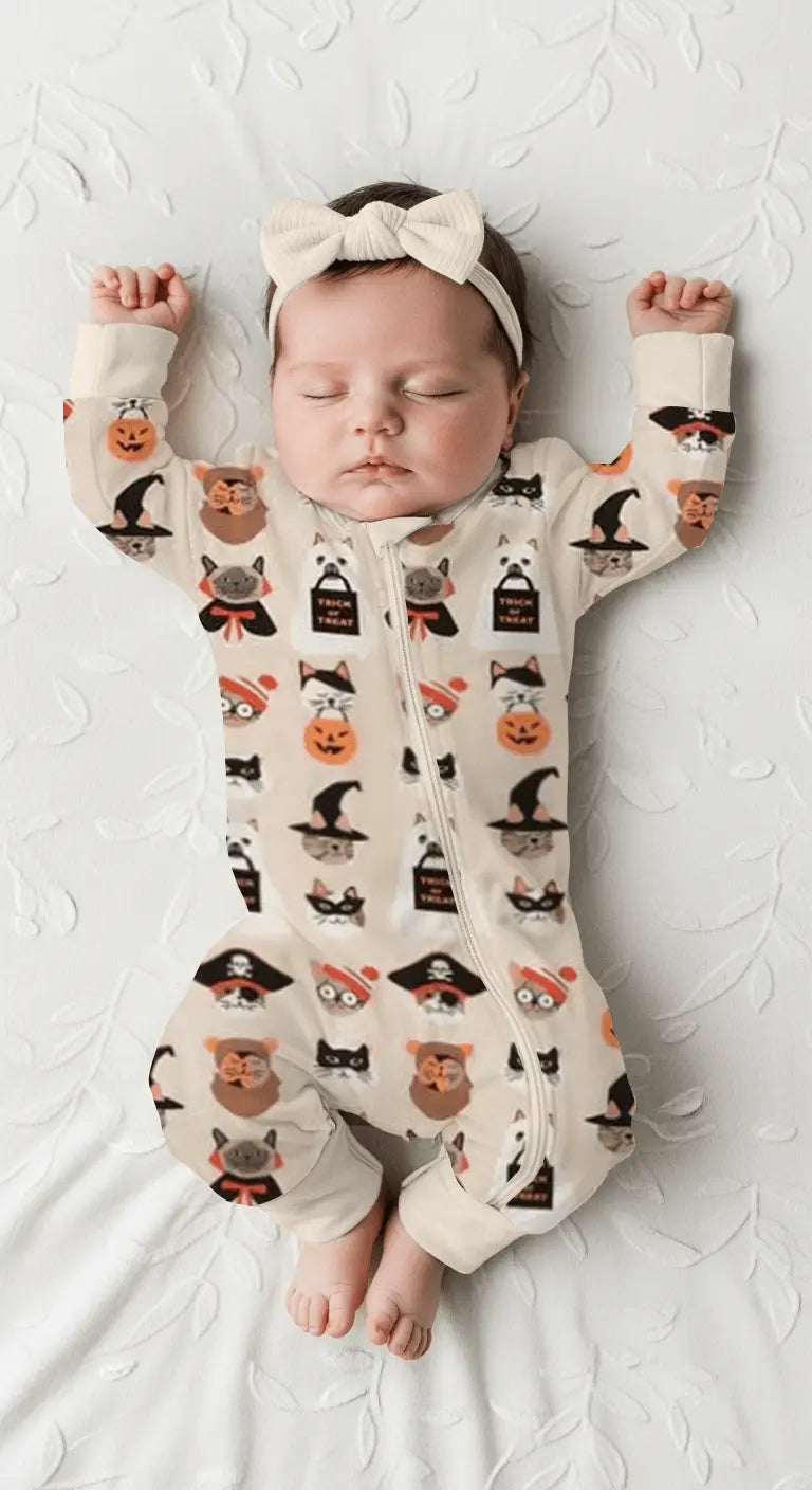 Dreamlet Meow & Treat (Convertible Zip Footies) - 