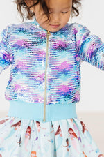 Mila & Rose ® Mermaid Flip Sequin Jacket For Girls Sparkling Style - Everetts Place Boutique - 