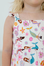 Mermaid Magic Ruffle Maxi Dress For Girls Summer Party Mila & Rose ® Everetts Place: Online Boutique