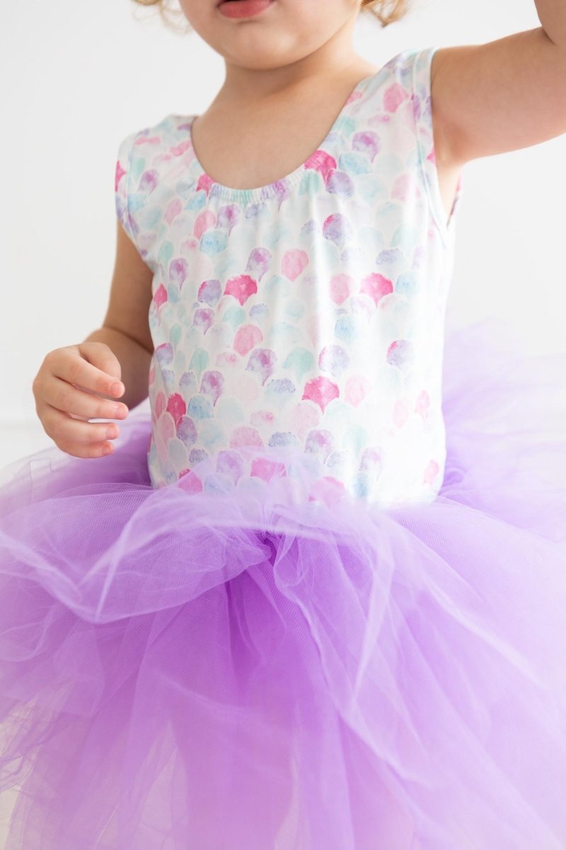 Mila & Rose ® Mermaid Scales Tank Tutu Leotard Girls Dancewear Outfit - Everetts Place Boutique - 