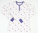 Mermaid | Adult Long Sleeve Henley - Sleeve, Nightwear, Bird, Long-sleeved T-shirt, Top | Everetts Place