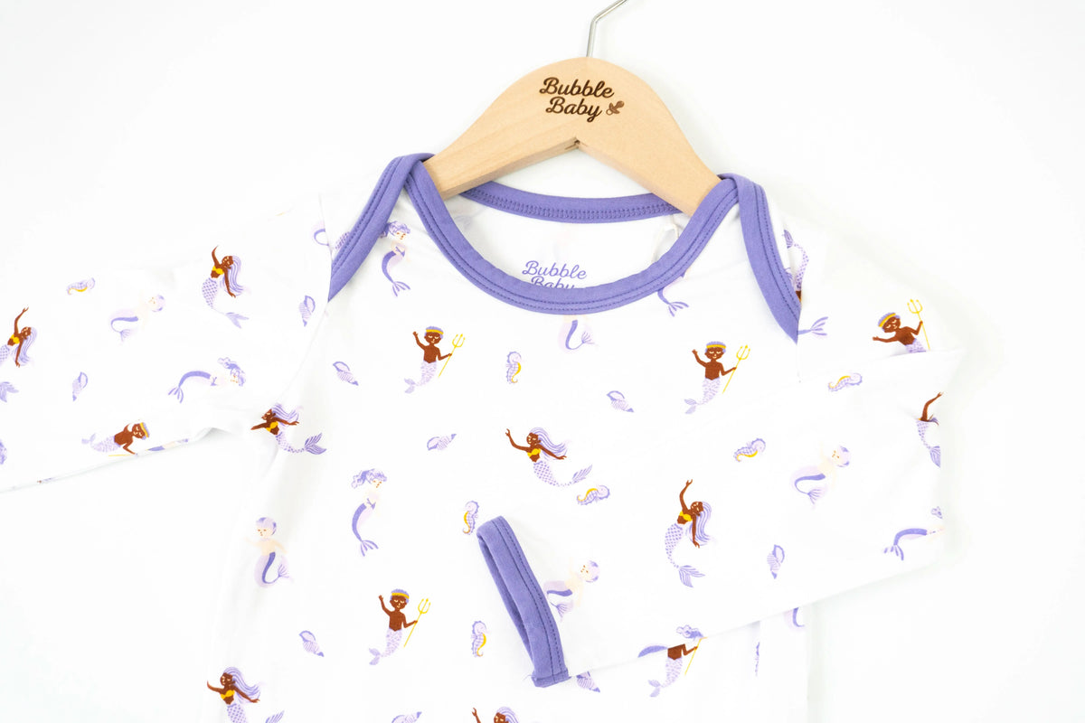 Bubble Baby Mermaid | Long Sleeve Bodysuit - 