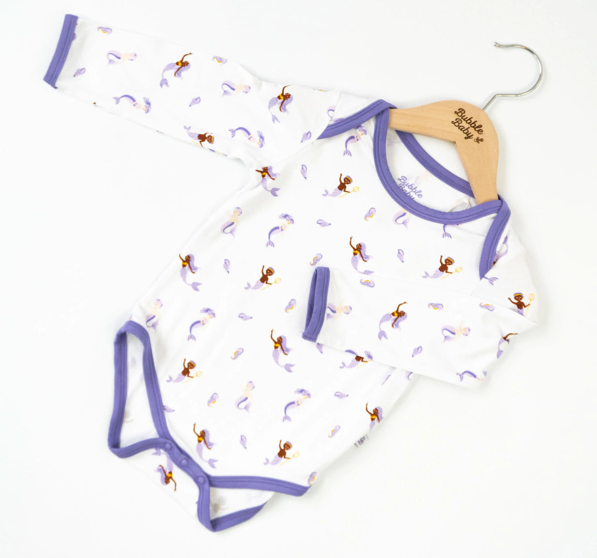 Bubble Baby Mermaid | Long Sleeve Bodysuit - 