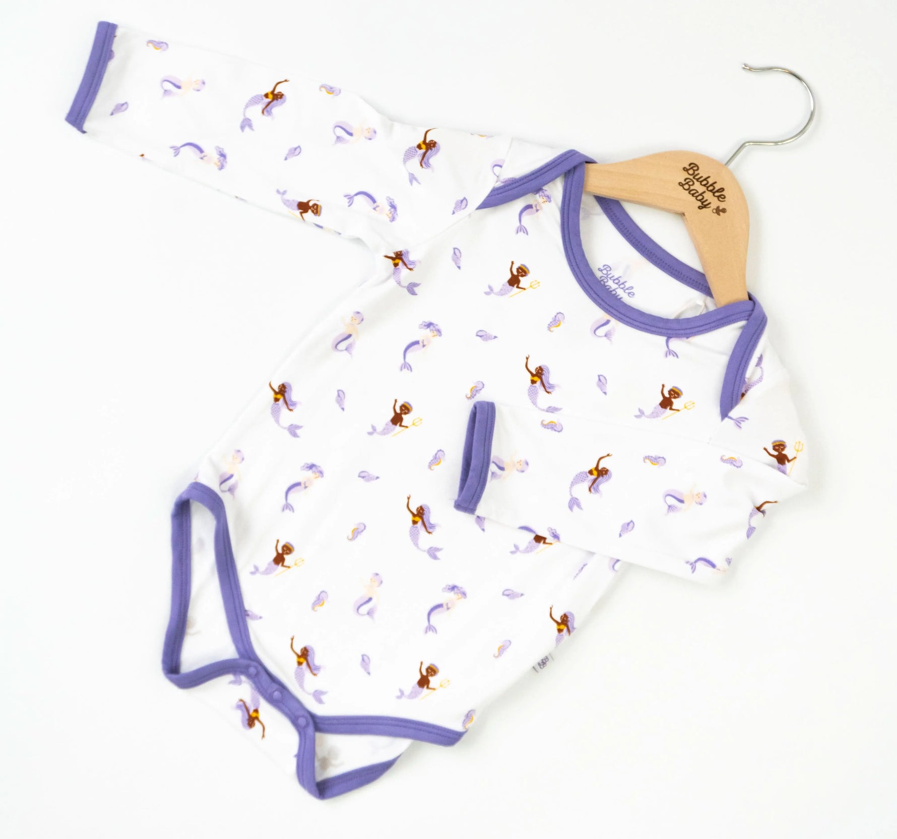 Bubble Baby Mermaid | Long Sleeve Bodysuit - 