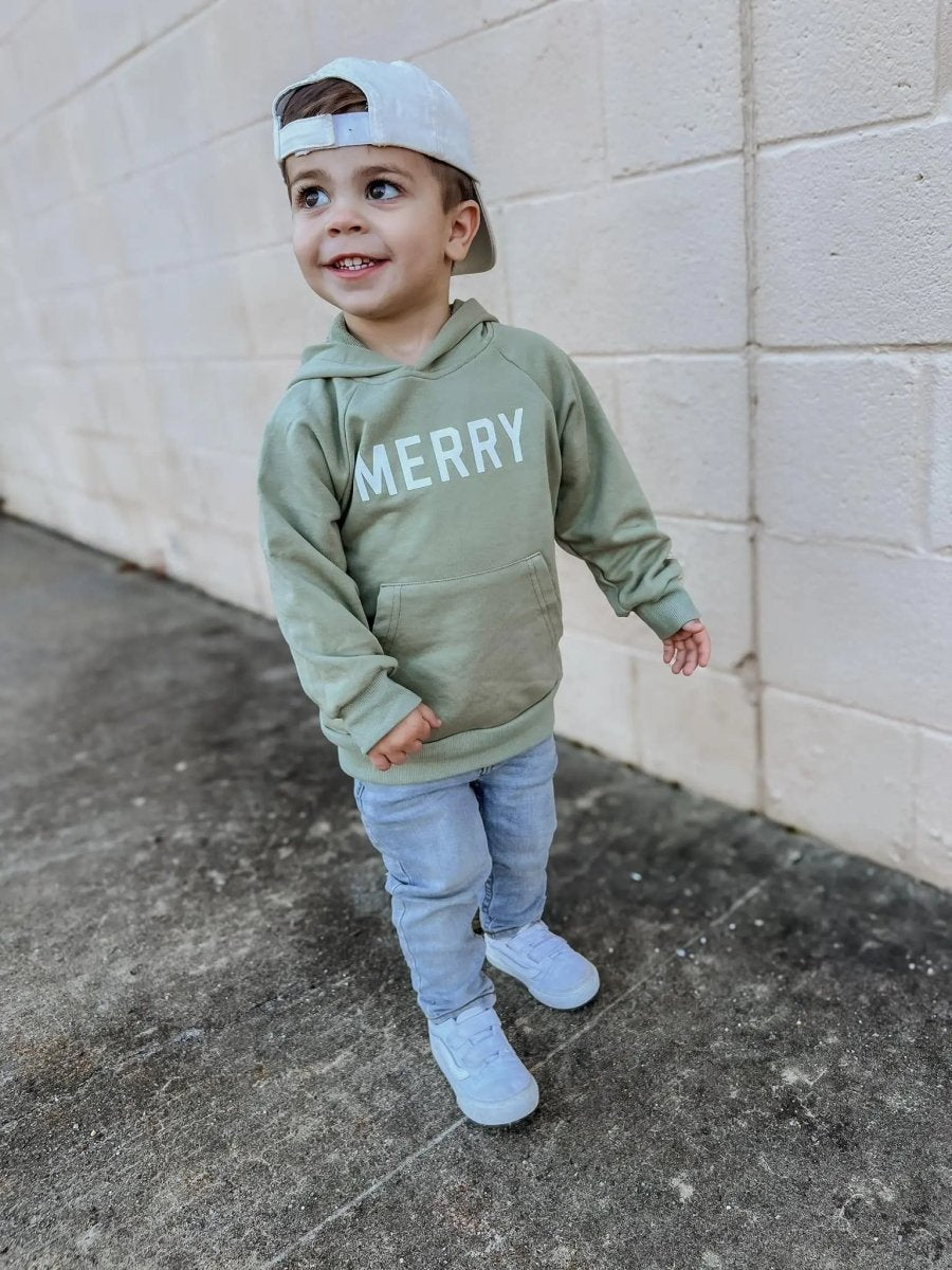 Little Joy Co. Merry Christmas Graphic Hoodie - Everetts Place Boutique - 