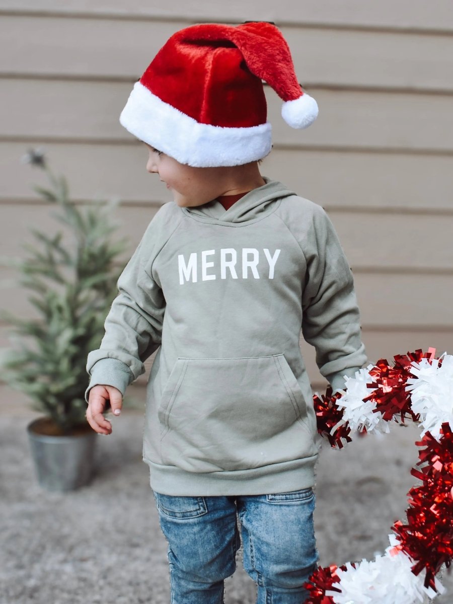 Little Joy Co. Merry Christmas Graphic Hoodie - Everetts Place Boutique - 