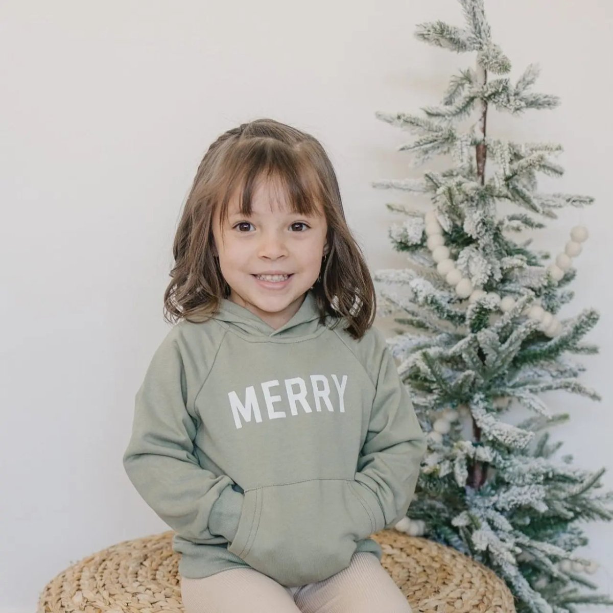 Little Joy Co. Merry Christmas Graphic Hoodie - Everetts Place Boutique - 