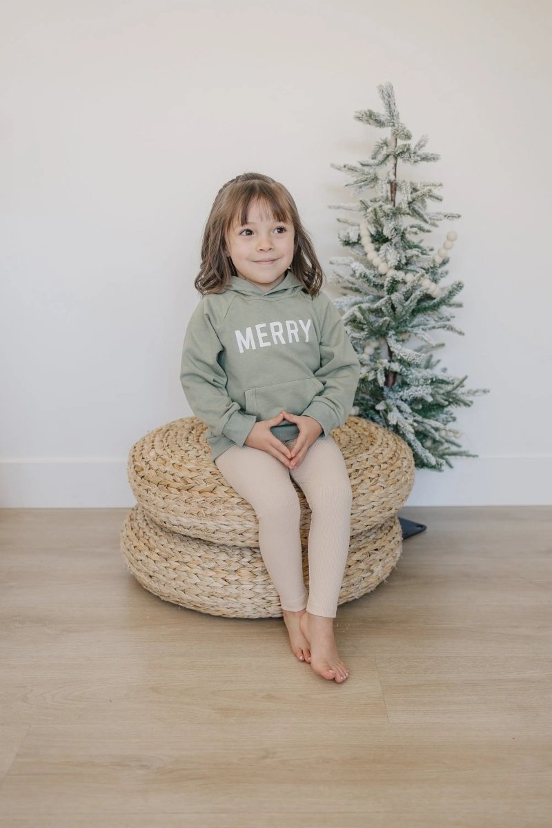 Little Joy Co. Merry Christmas Graphic Hoodie - Everetts Place Boutique - 