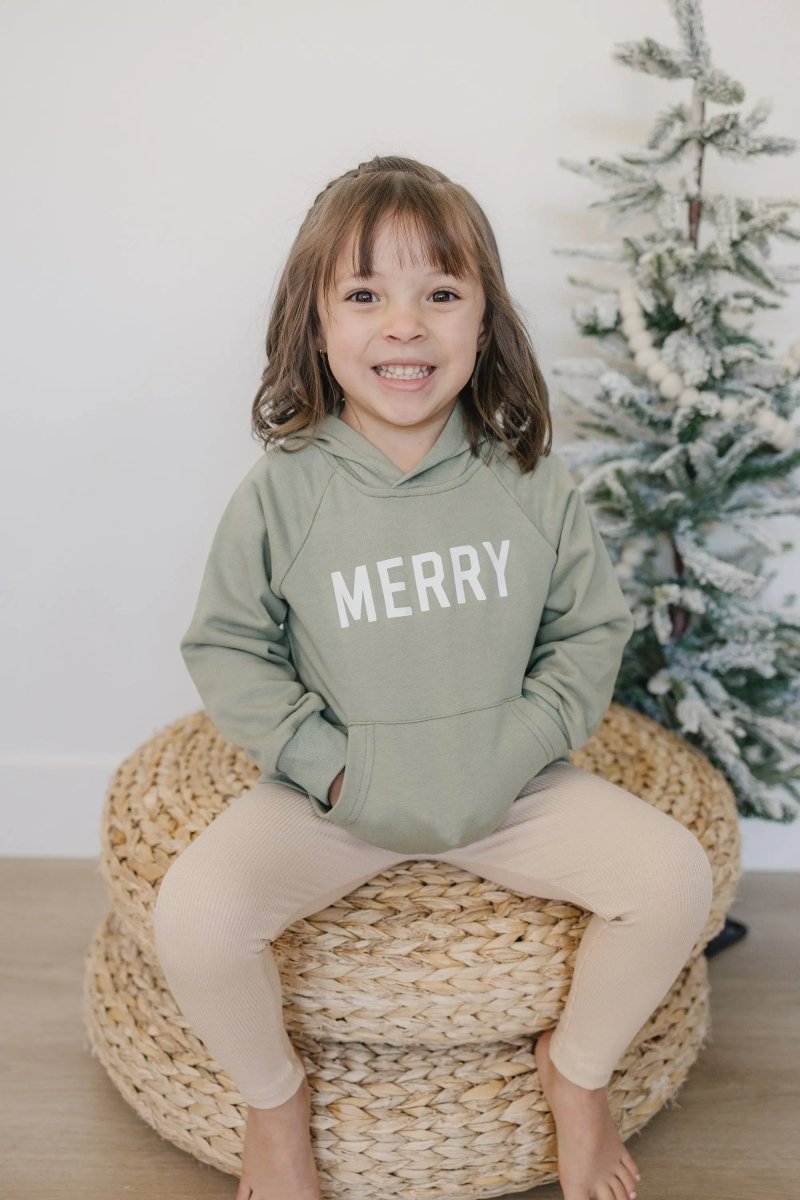 Little Joy Co. Merry Christmas Graphic Hoodie - Everetts Place Boutique - 
