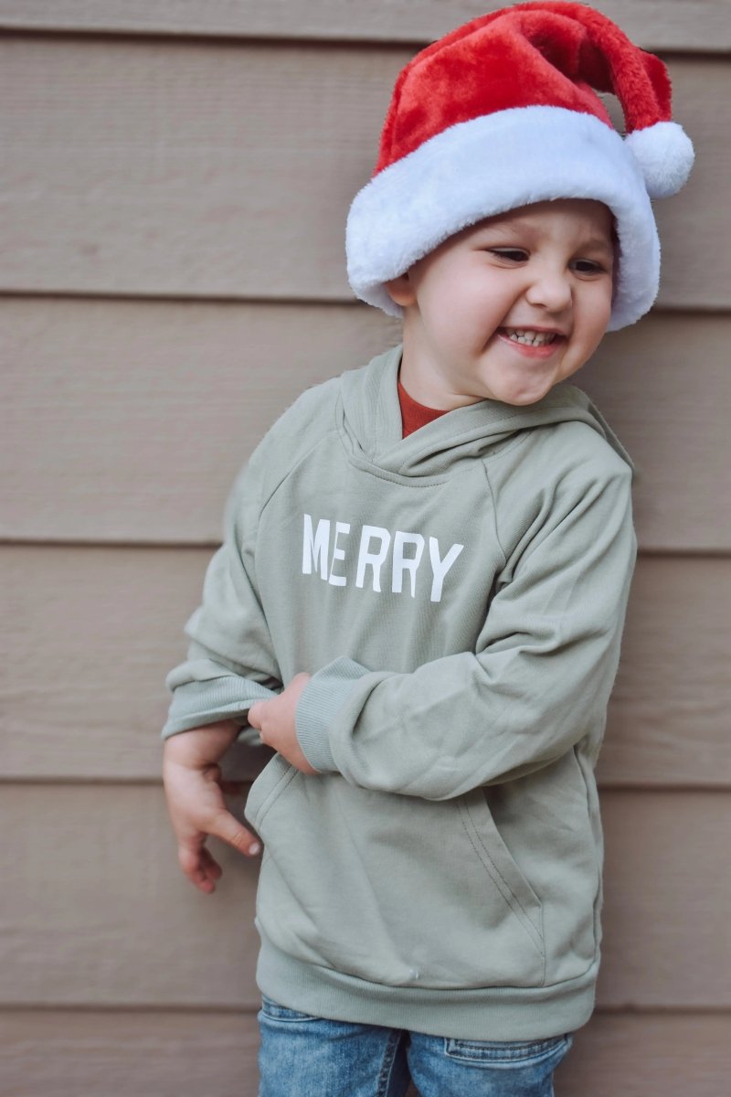 Little Joy Co. Merry Christmas Graphic Hoodie - Everetts Place Boutique - 