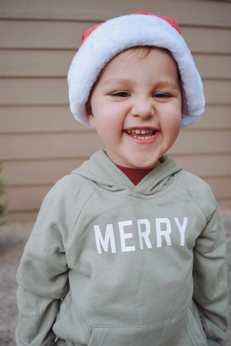 Little Joy Co. Merry Christmas Graphic Hoodie - Everetts Place Boutique - 