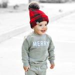 Little Joy Co. Merry Graphic Organic Cotton 2pc Jogger Set - Everetts Place Boutique - 