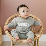 Little Joy Co. Merry Graphic Organic Cotton 2pc Jogger Set - Everetts Place Boutique - 