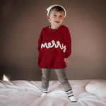 Little Joy Co. Merry Hand Embroidered Sweater - Everetts Place Boutique - 