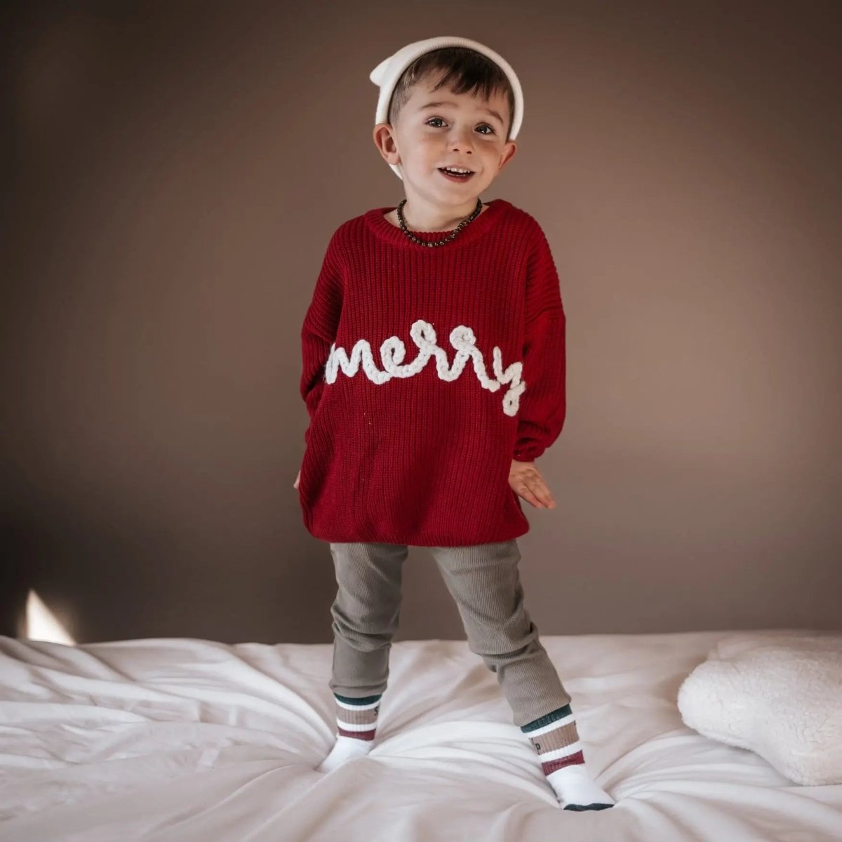 Little Joy Co. Merry Hand Embroidered Sweater - Everetts Place Boutique - 