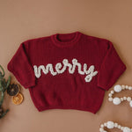 Little Joy Co. Merry Hand Embroidered Sweater - Everetts Place Boutique - 
