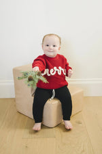 Little Joy Co. Merry Hand Embroidered Sweater - Everetts Place Boutique - 