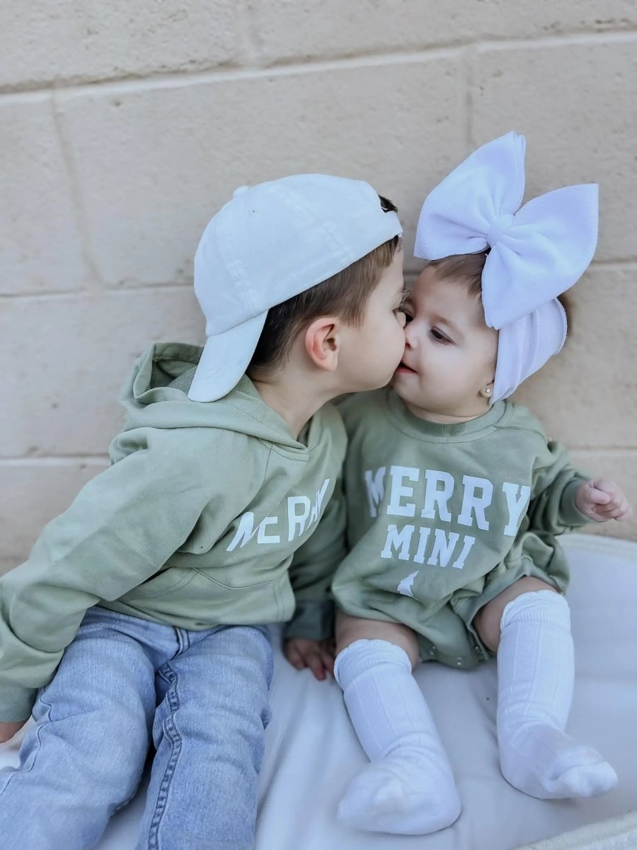 Little Joy Co. Merry Mini Christmas Sweatshirt Romper - Everetts Place Boutique - 