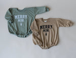Little Joy Co. Merry Mini Christmas Sweatshirt Romper - Everetts Place Boutique - 