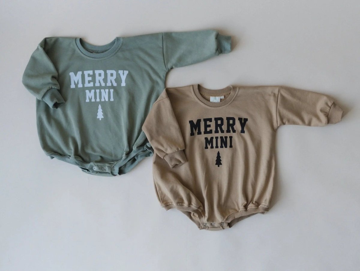 Little Joy Co. Merry Mini Christmas Sweatshirt Romper - Everetts Place Boutique - 
