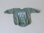 Little Joy Co. Merry Mini Christmas Sweatshirt Romper - Everetts Place Boutique - 
