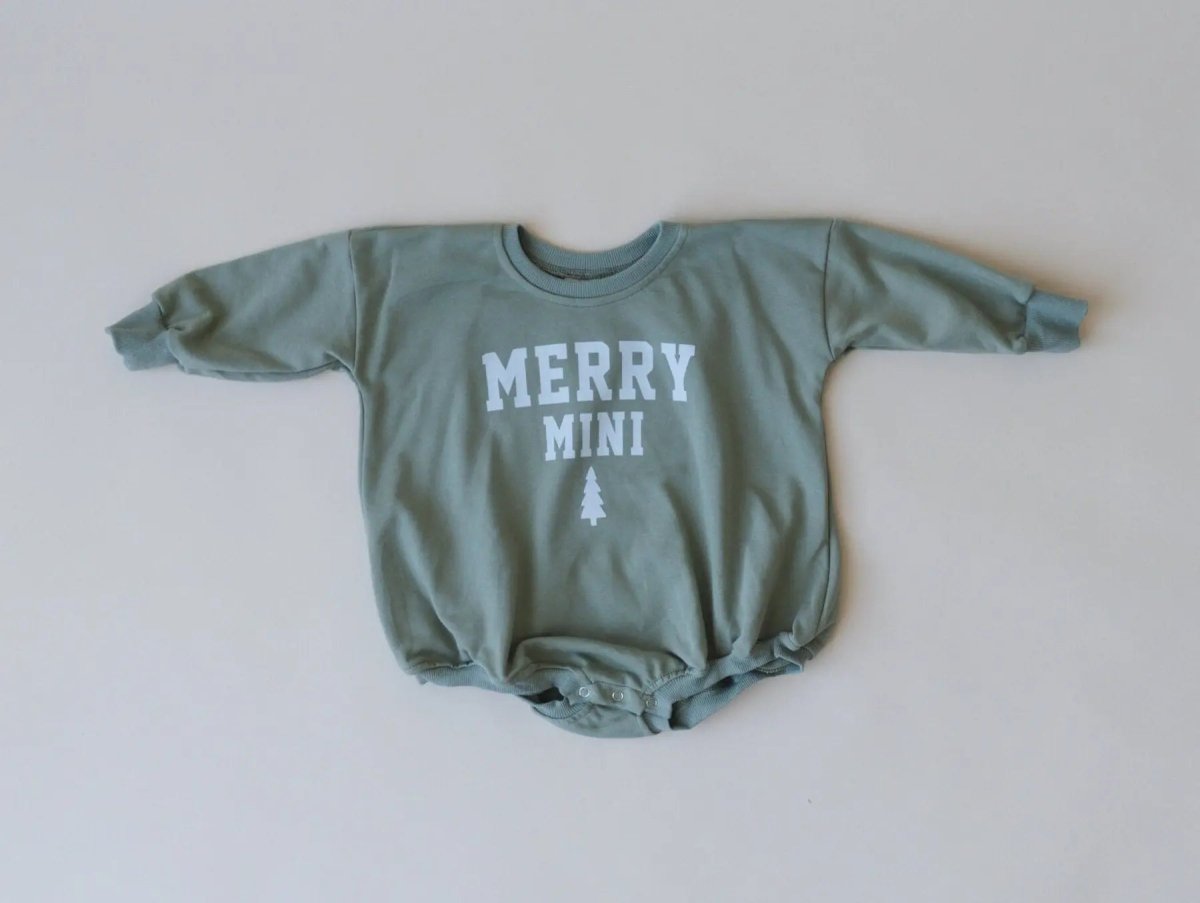 Little Joy Co. Merry Mini Christmas Sweatshirt Romper - Everetts Place Boutique - 