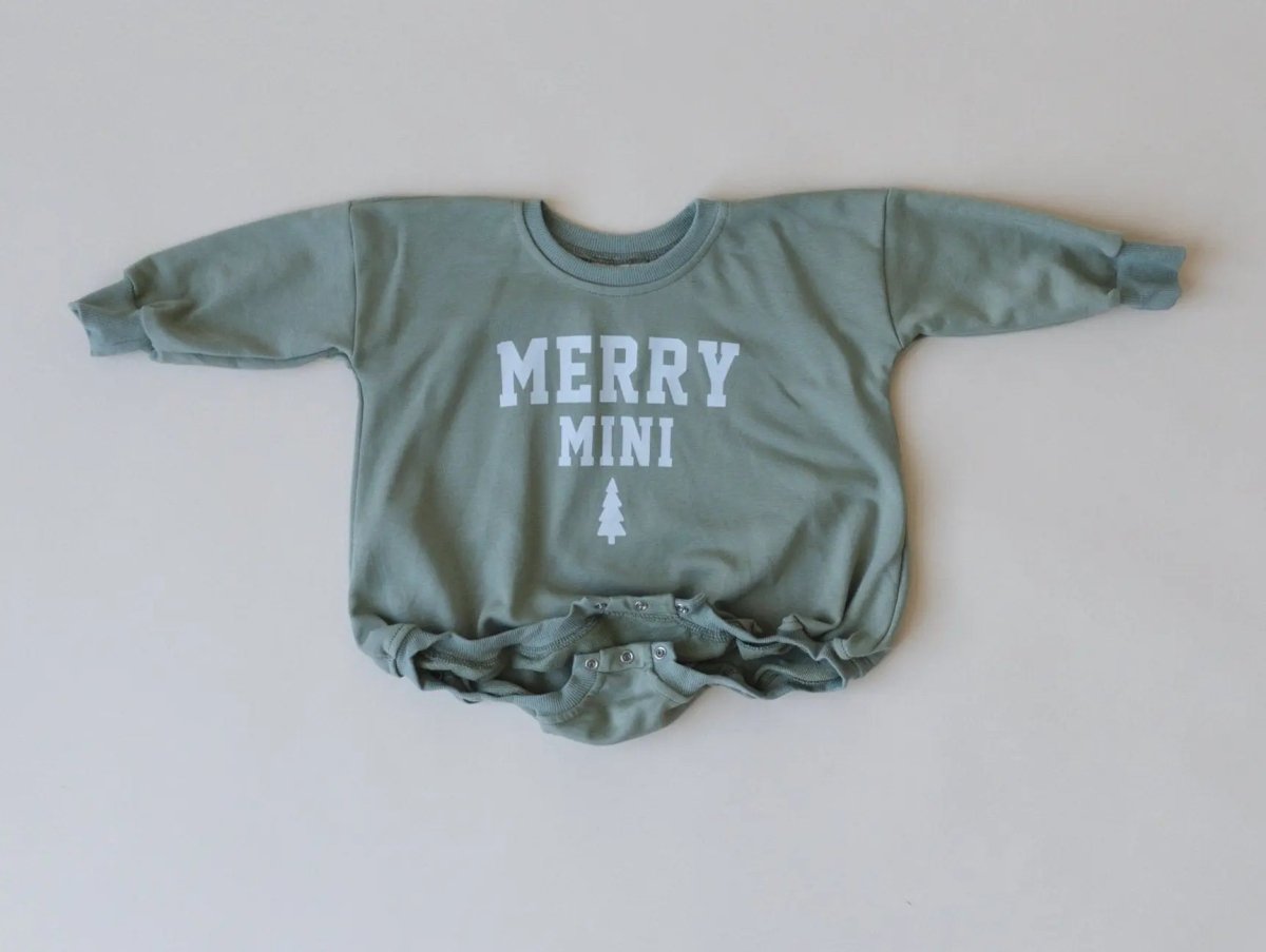Little Joy Co. Merry Mini Christmas Sweatshirt Romper - Everetts Place Boutique - 