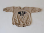 Little Joy Co. Merry Mini Christmas Sweatshirt Romper - Everetts Place Boutique - 