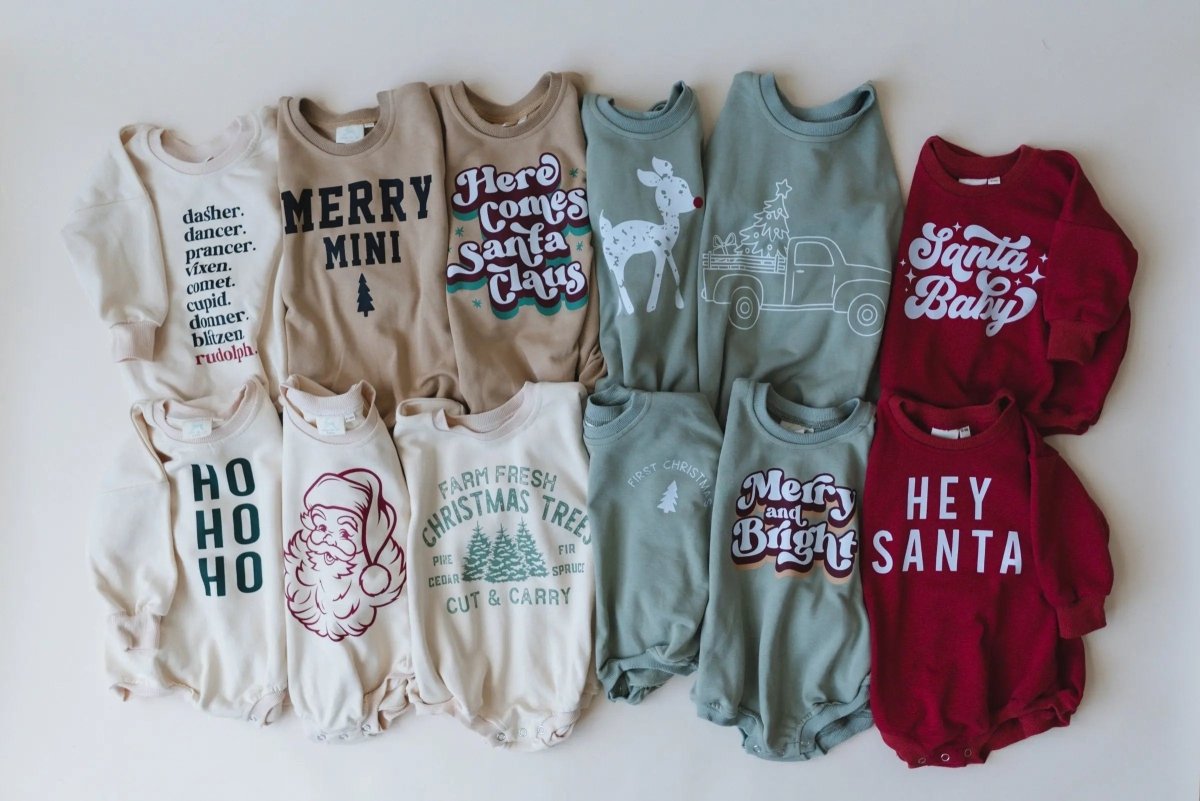 Little Joy Co. Merry Mini Christmas Sweatshirt Romper - Everetts Place Boutique - 