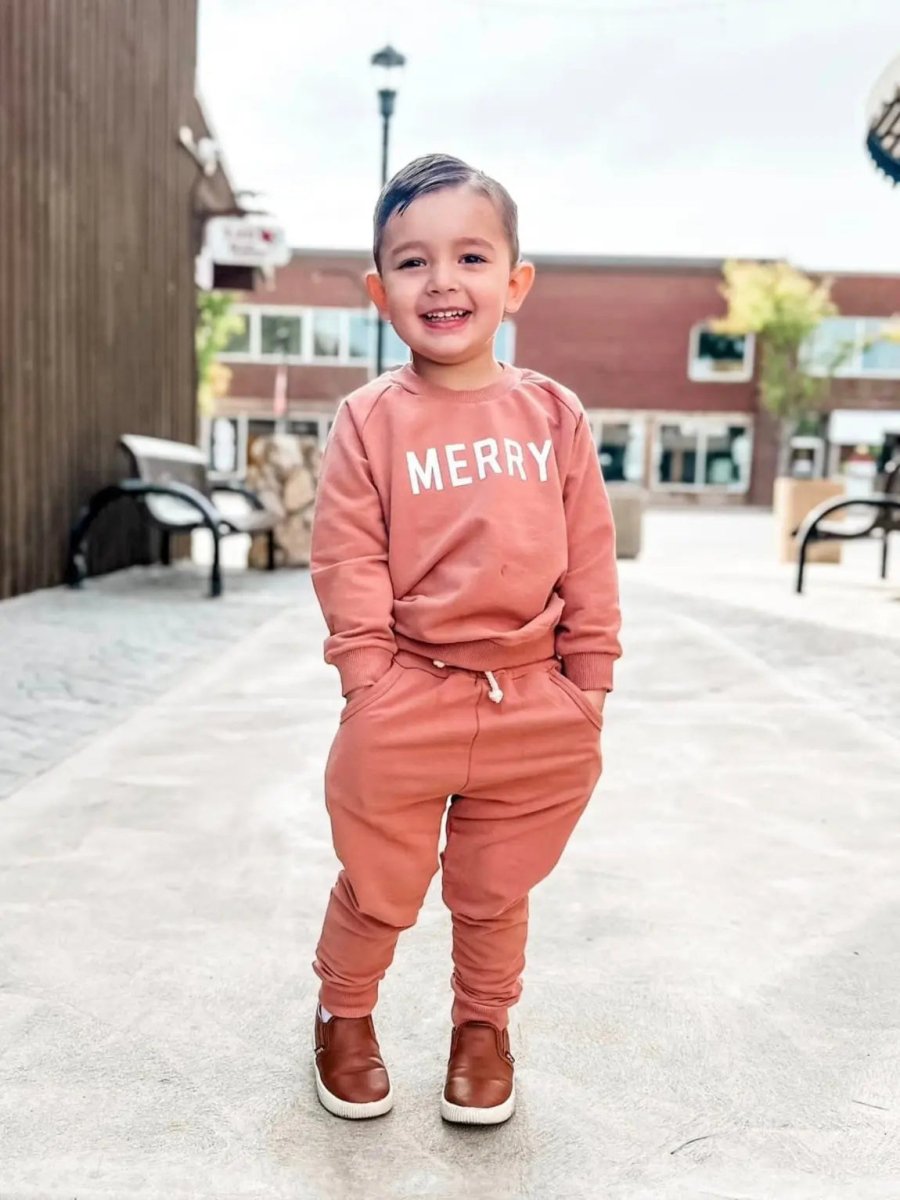 Little Joy Co. Merry Organic Cotton 2pc Jogger Set - Everetts Place Boutique - 